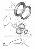 ROUE ARRIERE pour Yamaha YZF 2023