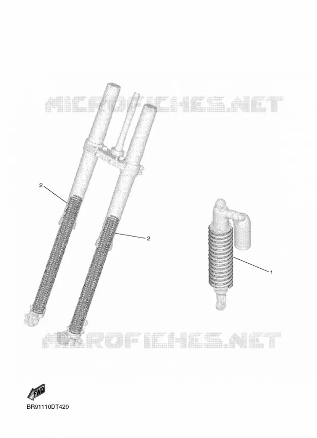 PIÈCES OPTIONNELLES Yamaha MOTO 450 2023 YZF  YZ450FXP