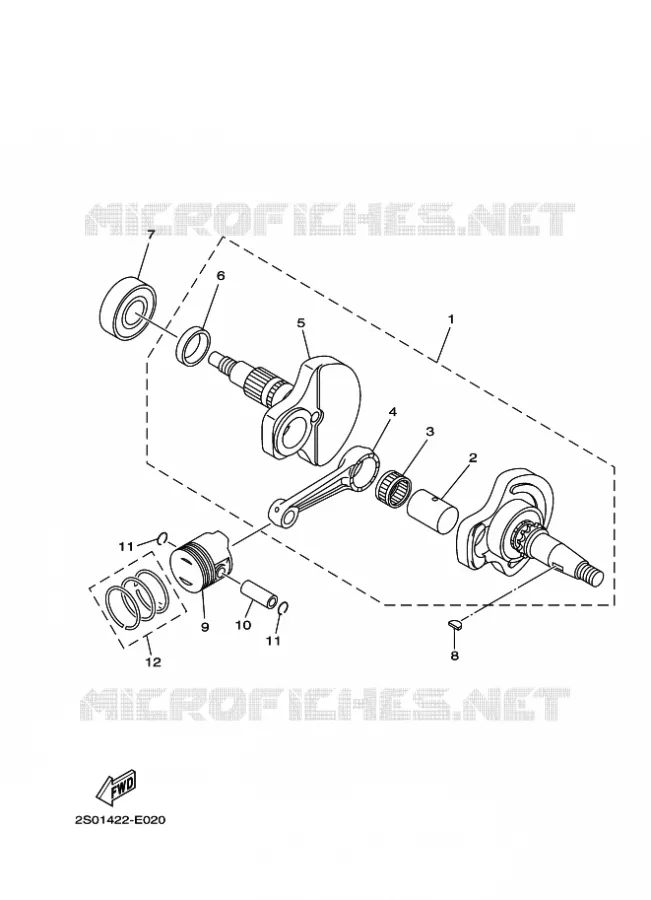 VILEBREQUIN / PISTON Yamaha MOTO 110 2023 TTR  TT-R110EP