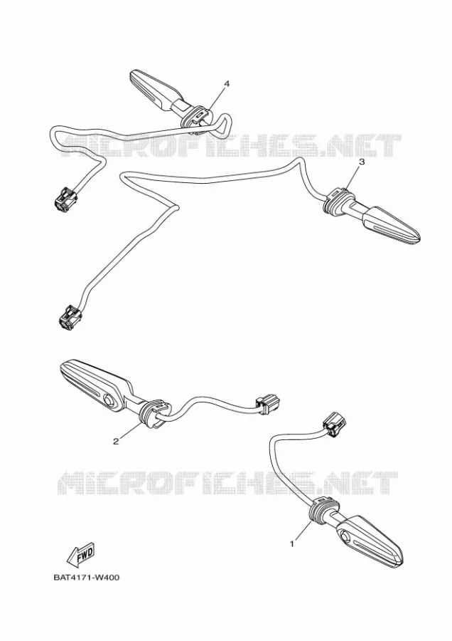 CLIGNOTANT Yamaha MOTO 700 2023 XSR  XSR700AP / MTM690
