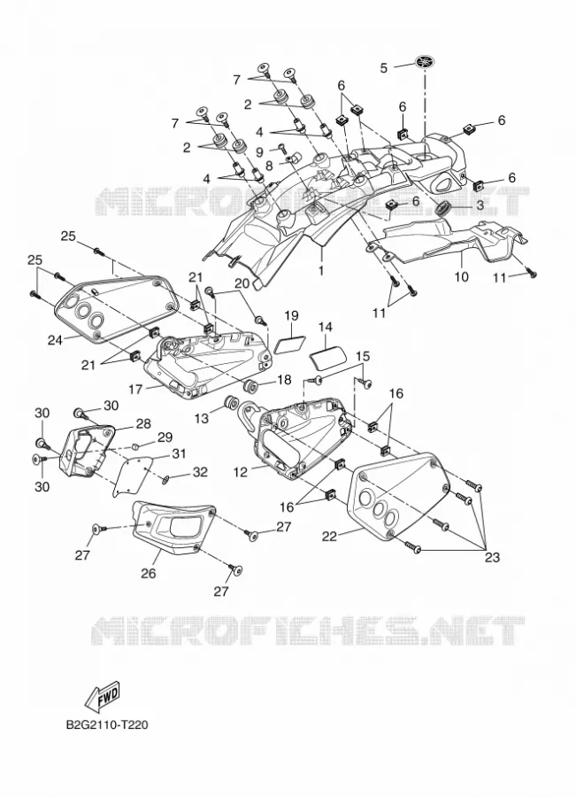 COUVERCLE LATERAL Yamaha MOTO 700 2023 XSR  XSR700AP / MTM690