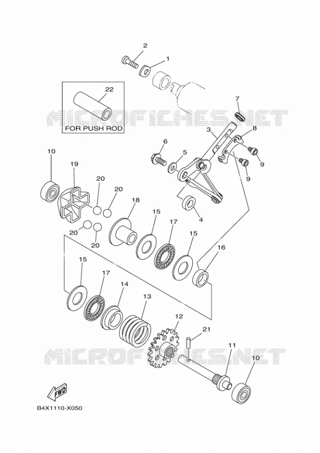 VALVE D'ECHAPPEMENT Yamaha MOTO 125 2023 YZ  YZ125XP