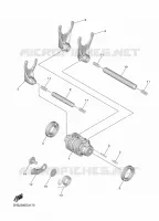 BARILLET DE SELECTION / FOURCHETTES pour Yamaha YZF 2023