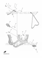 SUPPORT / REPOSE PIEDS pour Yamaha YZF 2023