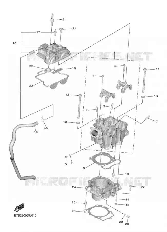 CYLINDRE Yamaha MOTO 250 2023 YZF  YZ250FP