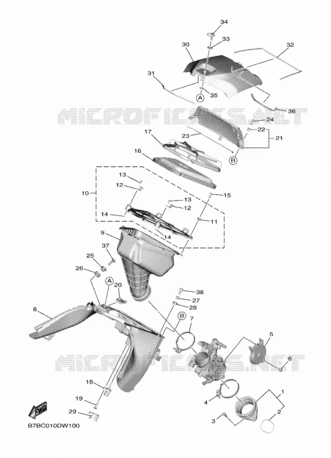 ADMISSION Yamaha MOTO 250 2023 YZF  YZ250FP