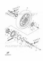 ROUE ARRIERE pour Yamaha R3 2023
