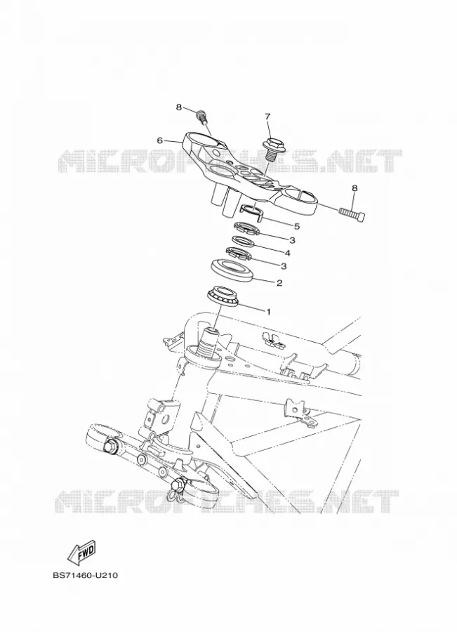 DIRECTION Yamaha MOTO 300 2023 R3  YZFR3AP / YZF320-A
