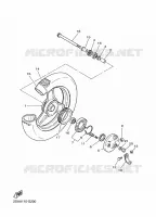 ROUE AVANT pour Yamaha PW 2022