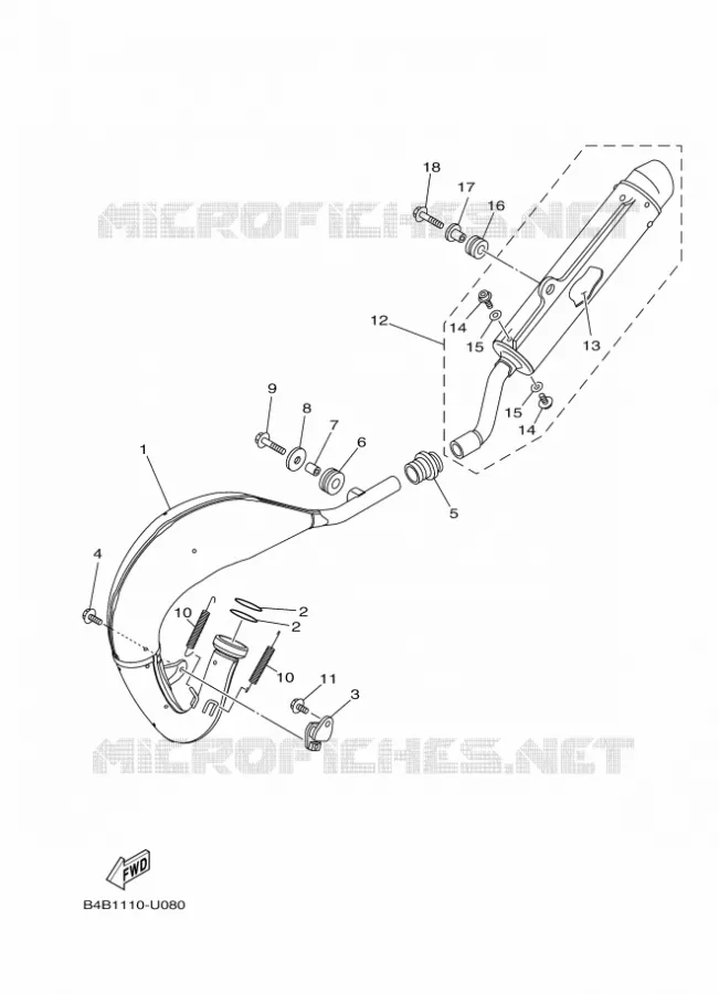 ECHAPPEMENT Yamaha MOTO 85 2022 YZ  YZ85LWN