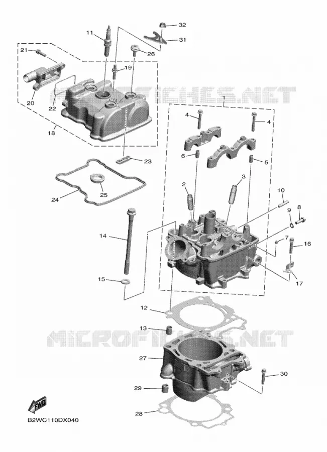 CYLINDRE Yamaha MOTO 450 2022 YZF  YZ450FN