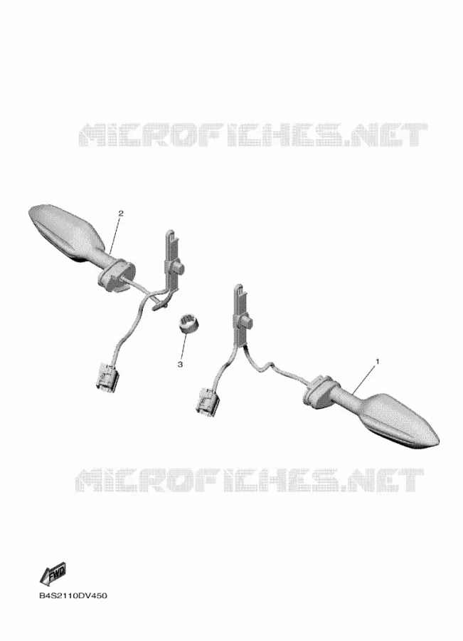CLIGNOTANT Yamaha MOTO 1000 2022 R1  YZF1000D