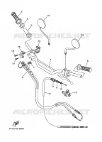 GUIDON ET CABLES pour Yamaha TW 2022