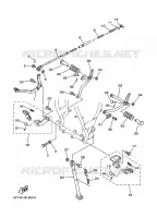 SUPPORT / REPOSE PIEDS pour Yamaha TW 2022
