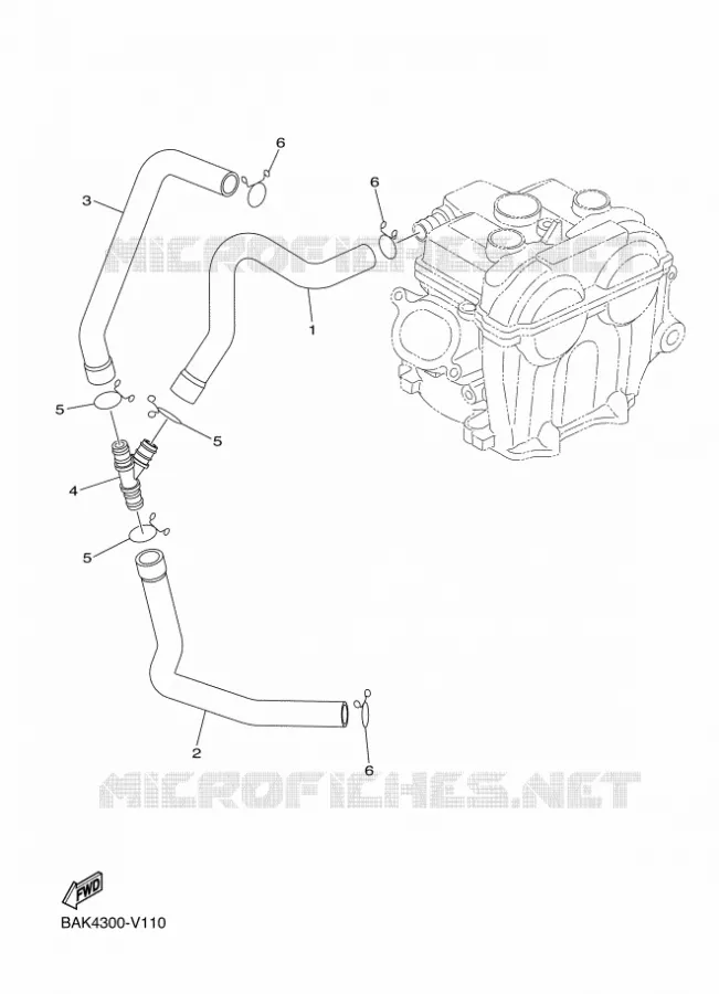 SYSTÈME D'ADMISSION D'AIR AIS Yamaha MOTO 250 2022 WRF  WR250FN