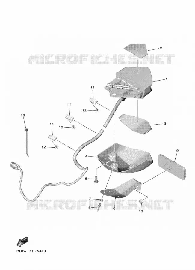 FEU ARRIERE Yamaha MOTO 450 2022 WRF  WR450FN