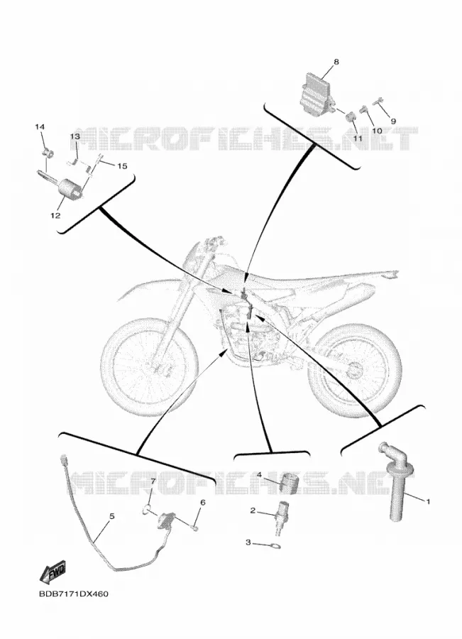 PARTIE ELECTRIQUE 1 Yamaha MOTO 450 2022 WRF  WR450FN