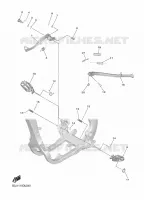 SUPPORT / REPOSE PIEDS pour Yamaha YZF 2022