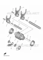 BARILLET DE SELECTION / FOURCHETTES pour Yamaha YZF 2022