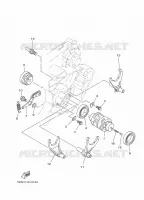 BARILLET DE SELECTION / FOURCHETTES pour Yamaha YZ 2022