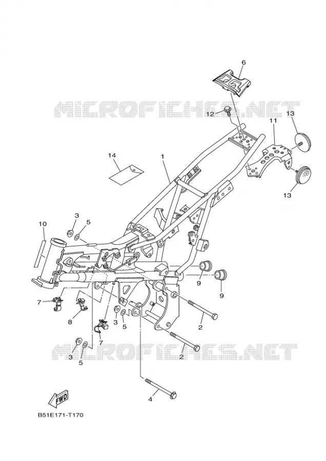 CADRE Yamaha MOTO 110 2022 TTR  TT-R110EN