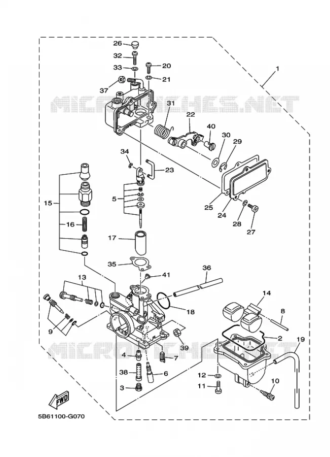 CARBURATEUR Yamaha MOTO 110 2022 TTR  TT-R110EN