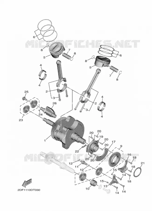 VILEBREQUIN / PISTON Yamaha MOTO 1900 2021 STAR VENTURE  XV19FDAMW/L / XV1900FDD