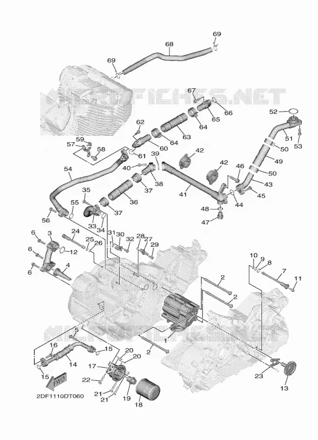 POMPE A HUILE Yamaha MOTO 1900 2021 STAR VENTURE  XV19FDAMW/L / XV1900FDD