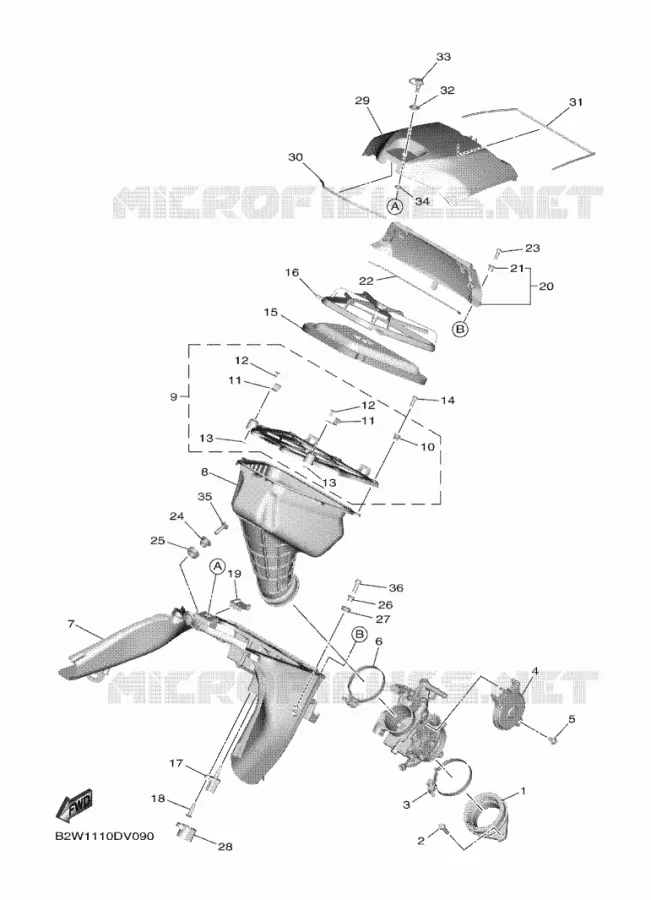 ADMISSION Yamaha MOTO 450 2021 YZF  YZ450FML