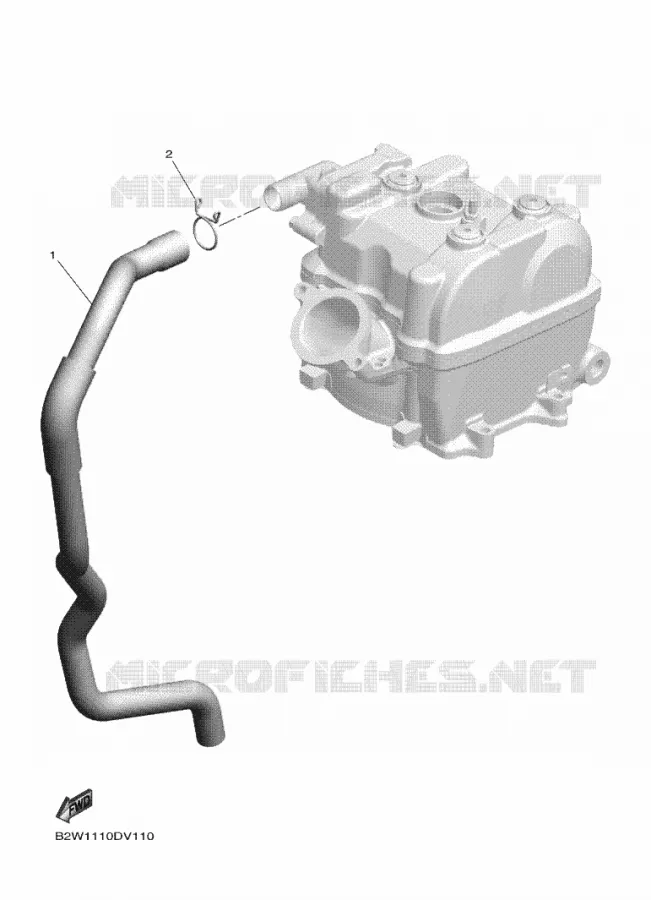 SYSTÈME D'ADMISSION D'AIR AIS Yamaha MOTO 450 2021 YZF  YZ450FML