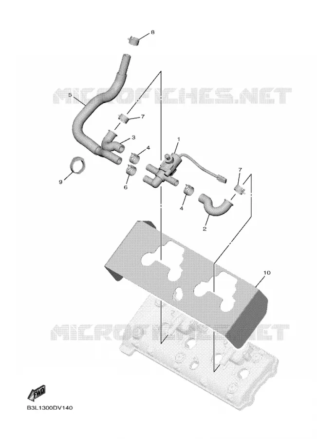 SYSTÈME D'ADMISSION D'AIR AIS Yamaha MOTO 1000 2021 R1  YZF1000
