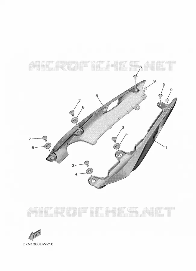 COUVERCLE LATERAL Yamaha MOTO 900 2021 MT  MTN890