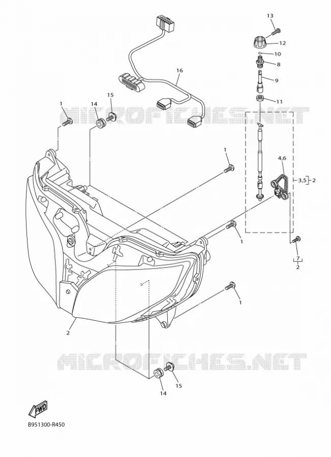 PHARE  Yamaha MOTO 1300 2021 FJR  FJR13AESMG / FJR1300-AE