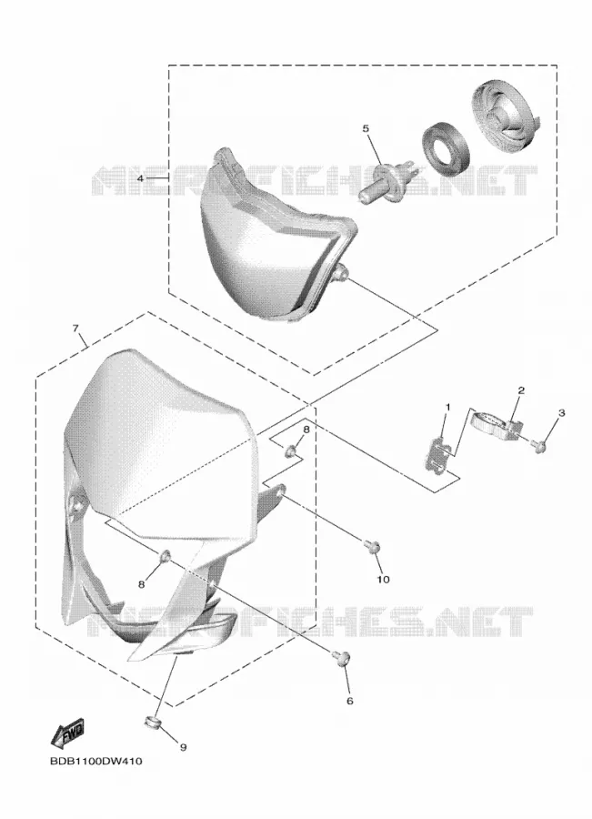 PHARE  Yamaha MOTO 450 2021 WRF  WR450FML
