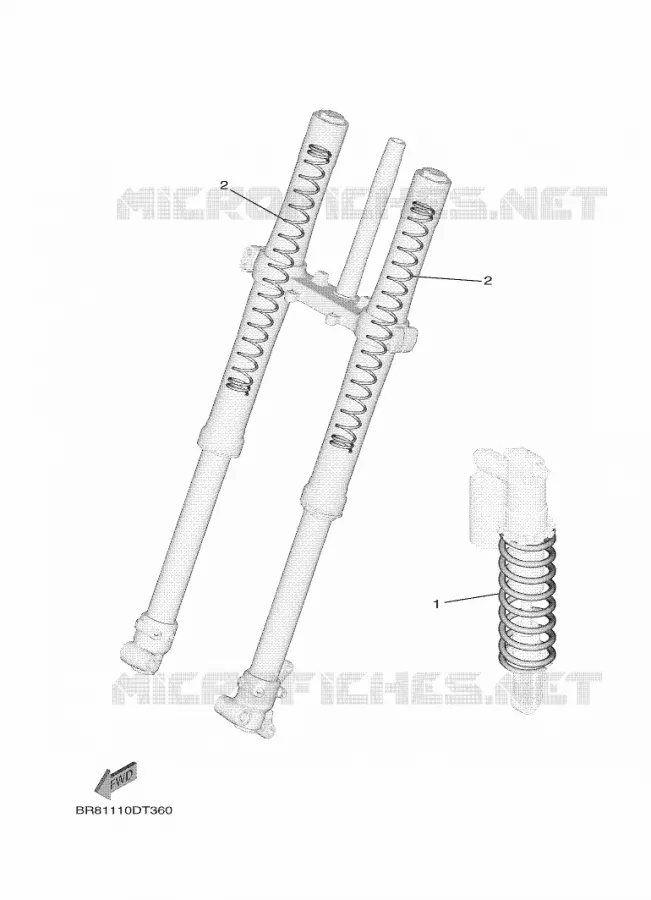 PIÈCES OPTIONNELLES Yamaha MOTO 65 2021 YZ  YZ65ML