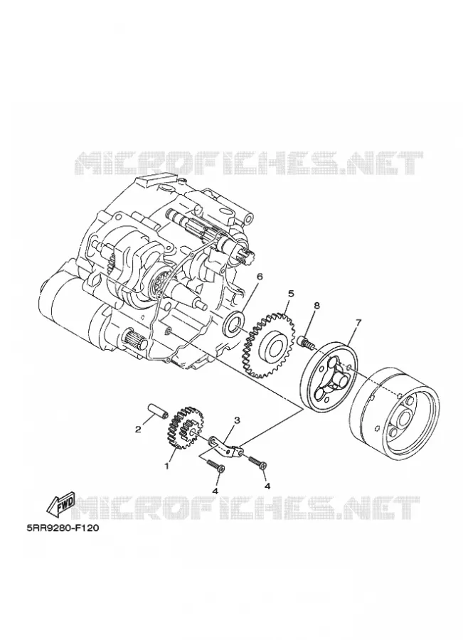 EMBRAYAGE DE DEMARREUR Yamaha MOTO 125 2021 TTR  TTR125LEML / TT-R125LWE