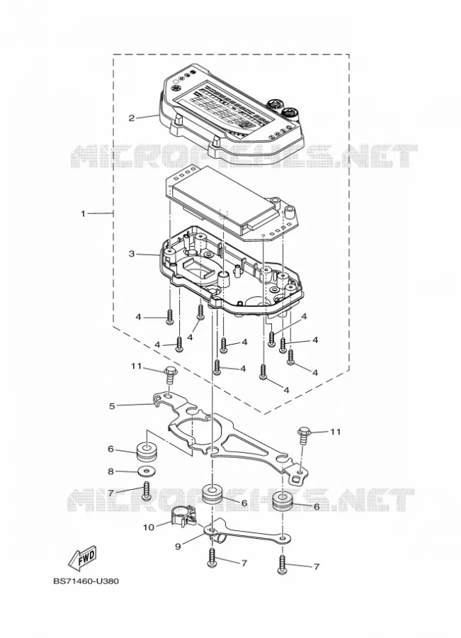 COMPTEUR  Yamaha MOTO 300 2021 R3  YZF320-A