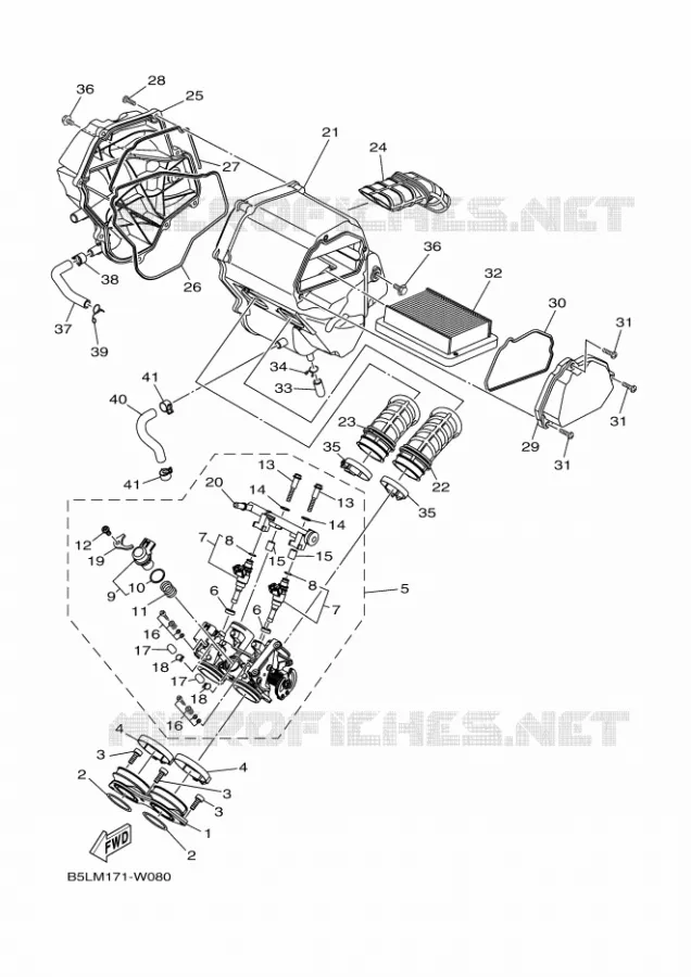 ADMISSION Yamaha MOTO 300 2021 R3  YZF320-A
