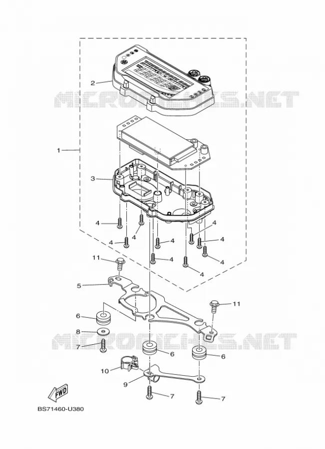 COMPTEUR  Yamaha MOTO 300 2021 R3  YZF320-A