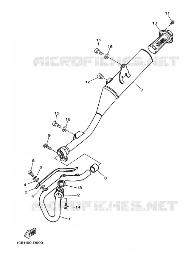 ECHAPPEMENT Yamaha MOTO 230 2021 TTR  TTR230ML
