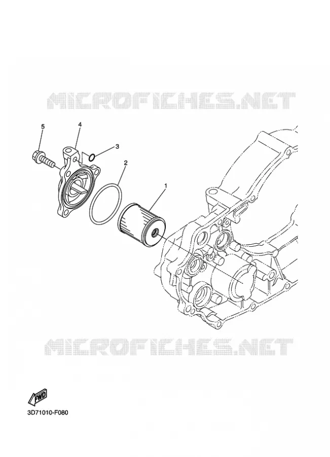 FILTRE A HUILE Yamaha MOTO 250 2020 WRR  WR25RL