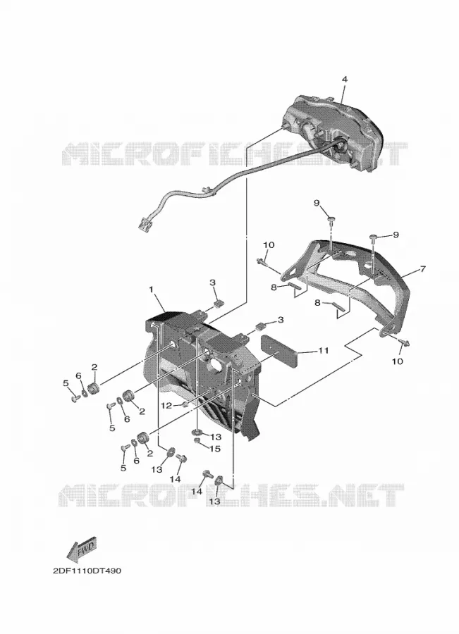 FEU ARRIERE Yamaha MOTO 1900 2020 STAR VENTURE  XV19FDL / XV1900FDD