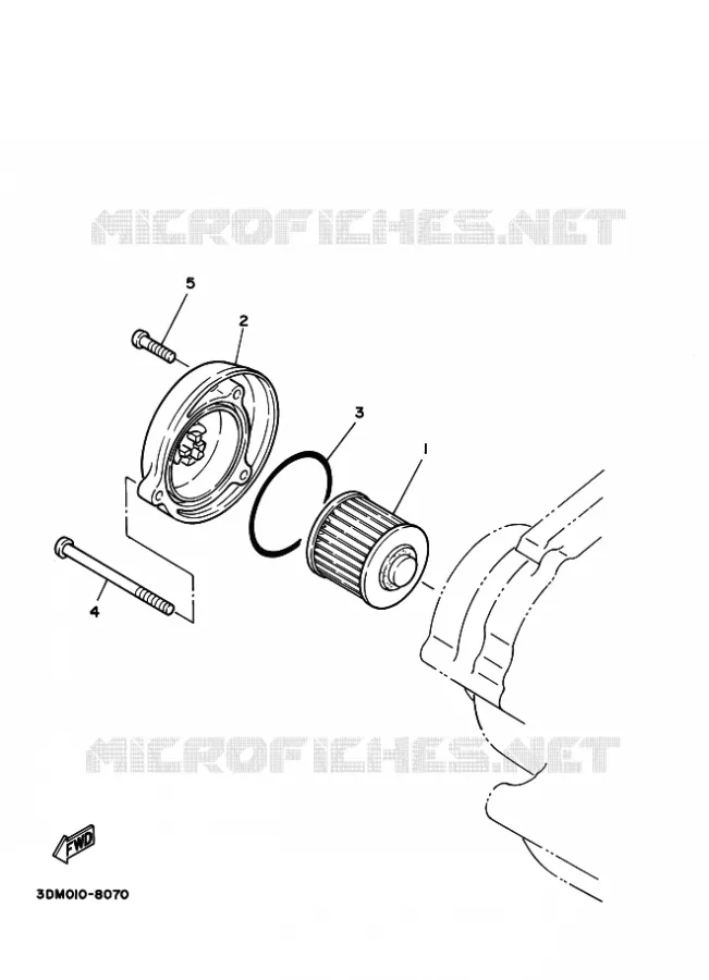 FILTRE A HUILE Yamaha MOTO 250 2020 V-STAR  XV250L