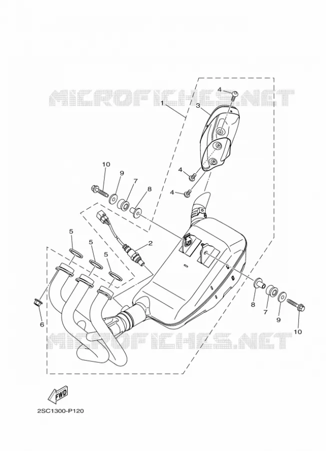 ECHAPPEMENT Yamaha MOTO 900 2020 TRACER  MTT850D