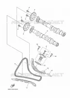 ARBRE A CAMES / CHAINE DE DISTRIBUTION pour Yamaha TRACER 2020