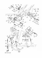 SUPPORT / REPOSE PIEDS pour Yamaha TRACER 2020