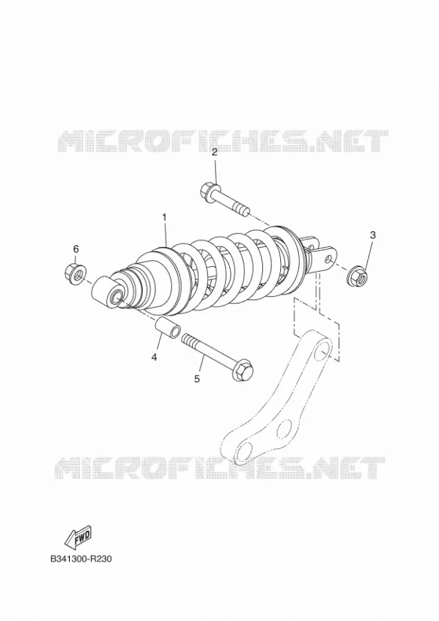 AMORTISSEUR ARRIERE Yamaha MOTO 700 2020 XSR  MTM690