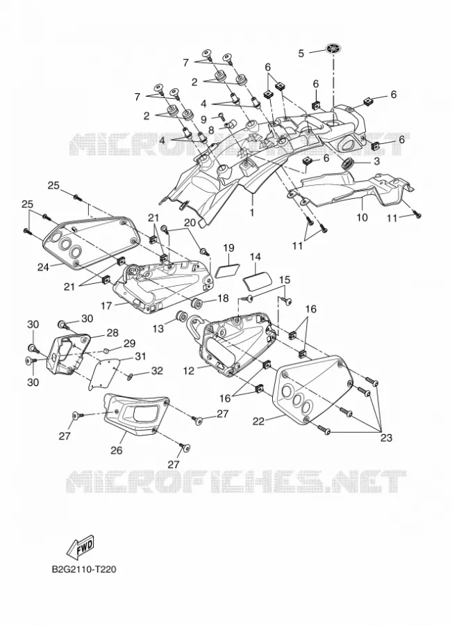 COUVERCLE LATERAL Yamaha MOTO 700 2020 XSR  MTM690