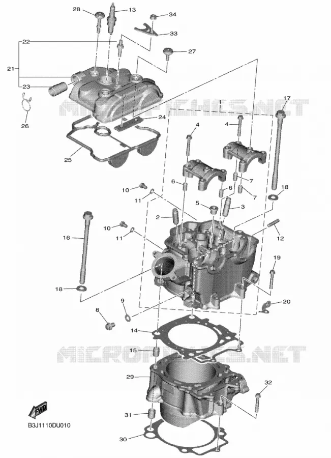 CYLINDRE Yamaha MOTO 450 2020 YZF  YZ450FXL