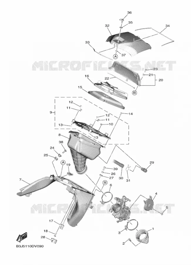 ADMISSION Yamaha MOTO 450 2020 YZF  YZ450FXL